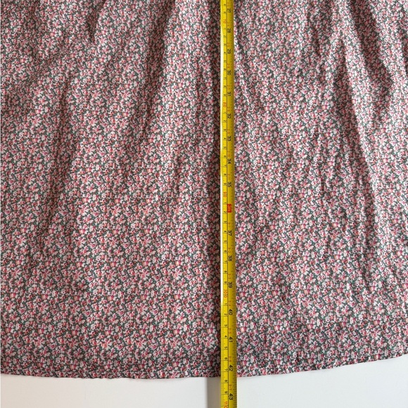 dRA Pink Blossom Floral Midi Dress Small S Tie Lace Up Back  Cottagecore Light - Picture 5 of 12